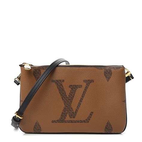 lv double zip pochette